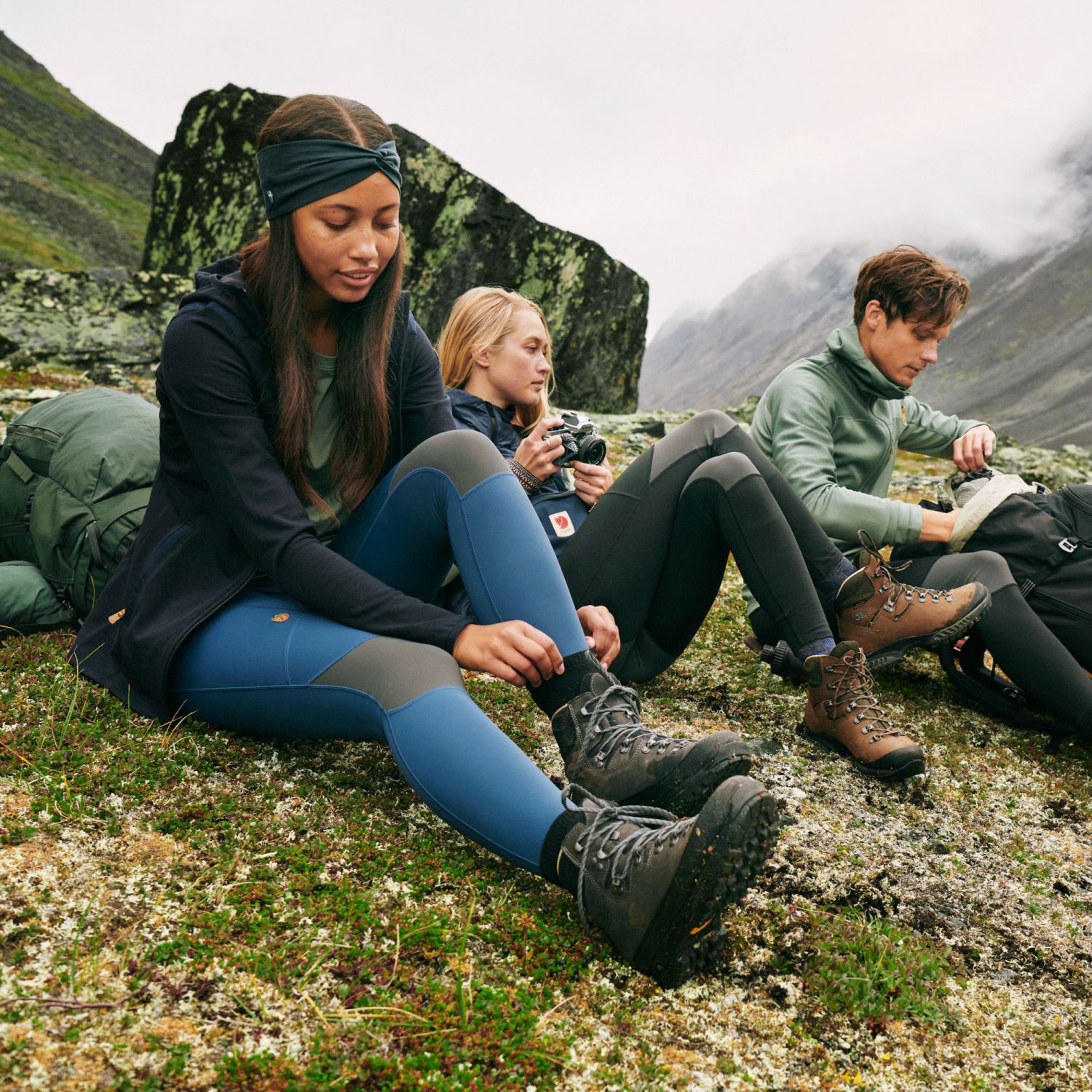 Fjallraven Abisko Trekking Tights 3/4 Length Hiking Camping Womens