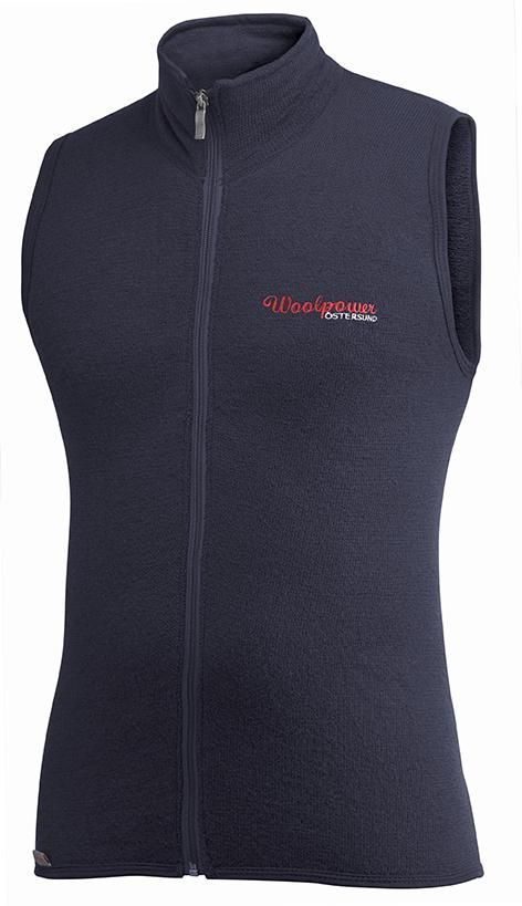 WOOLPOWER Vest with full zipper, 400 G/m2, Dark navy
