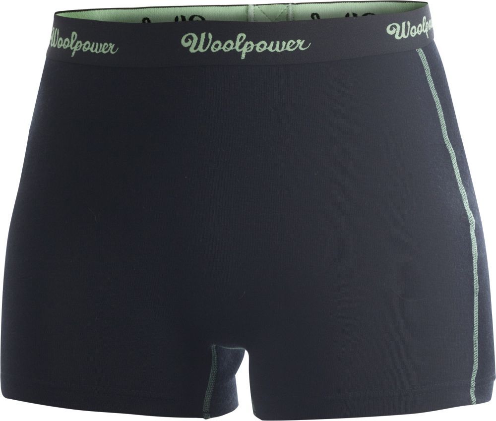 WOOLPOWER Boxer Briefs W's LITE, Black / Light Green