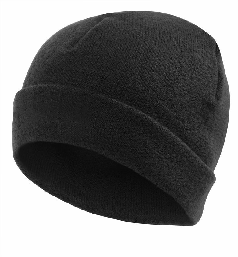 WOOLPOWER Touque / Ski cap, 400 G/m2, Black, one size