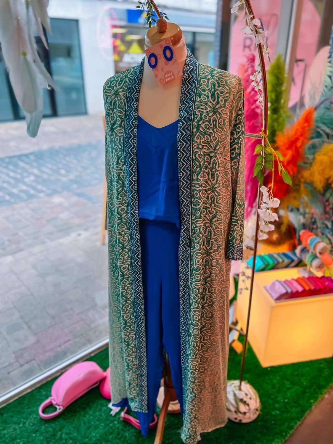 Addictive Kimono lang - Turquoise